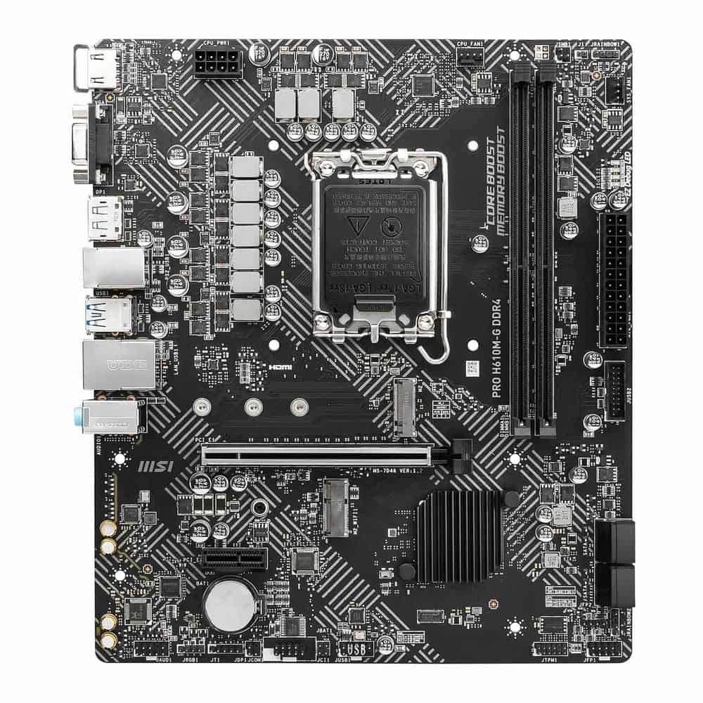 MSI PRO Intel H610M-G DDR4 Micro-ATX Motherboard